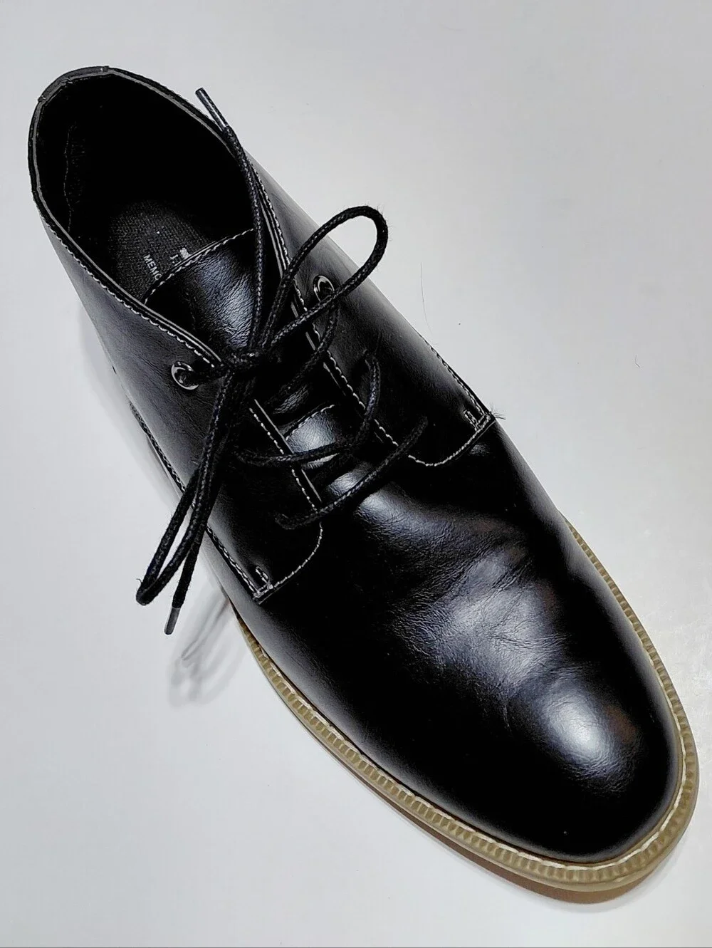 JF J. FERRAR Gilbert Men's Black Lace-Up Memory Foam Chukka Boot Size 9.5M